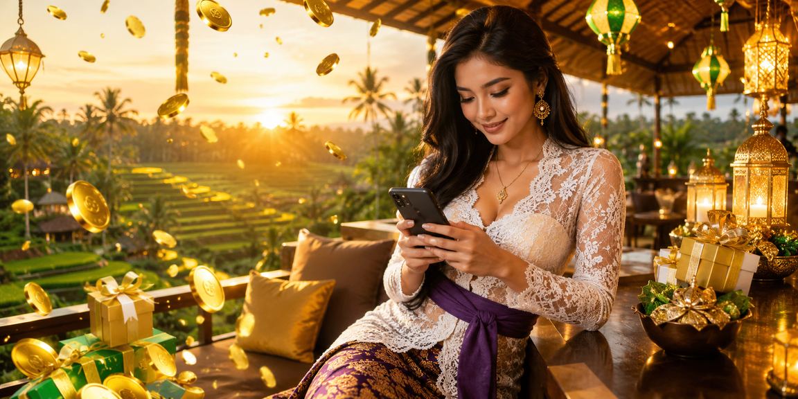 Model Vietnam memainkan casino mobile dengan ekspresi percaya diri di ruang modern